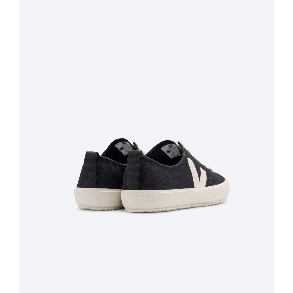 παπουτσια ανδρικα Veja NOVA CANVAS Black/White | GR 246QMA